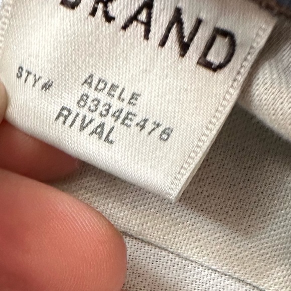 J Brand Adele Crop ankle Straight leg High Rise RIVAL Denim Jeans 27 -- 8334E476 - Picture 7 of 13